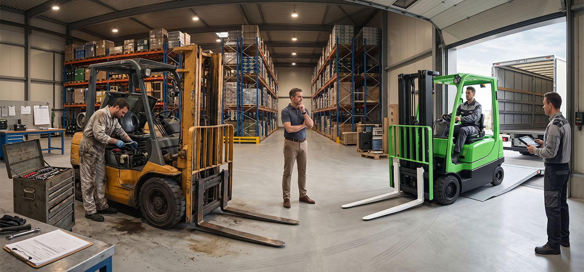 montacargas usados vs renta mensual